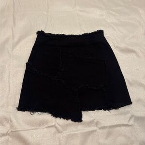 BDG Black Frayed Hem Skirt size XS